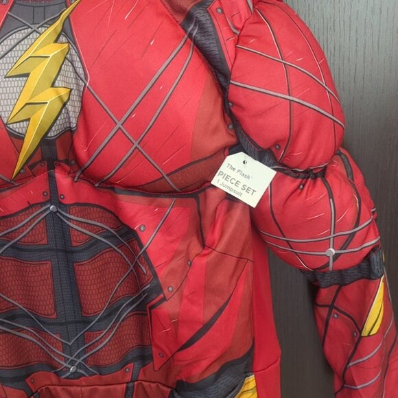 Justice League Flash Padded Superhero Costume for Kids - NWT - Picture 3 of 5
